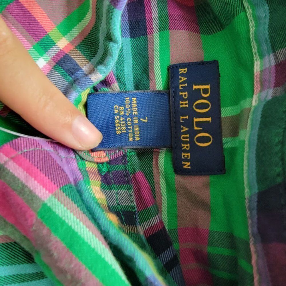 Polo Ralph Lauren Boy's Multicolor 100% Cotton Button Down Casual Shirt … - Picture 4 of 4